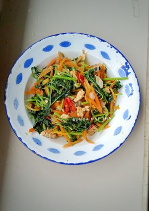 Foto resep Tumis bayam wortel