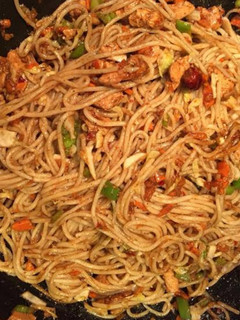 A picture of Vegetable spaghetti.