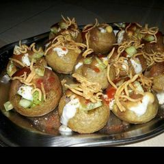 Bharwa Puchka / stuffed golgappa A picture of Bharwa Puchka / stuffed golgappa.