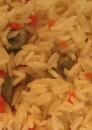 Una foto de Arroz con Ajidulce&Habas al Curry #lacocinadegiri