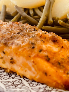 Una foto de Salmón al horno con Limón y Miel