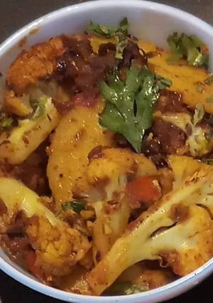 A picture of Aaloo Gobi Fry.