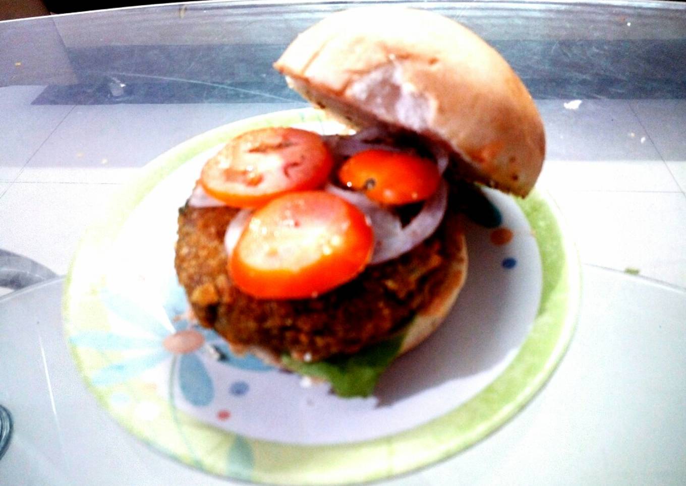 Healthy Rajma Burger