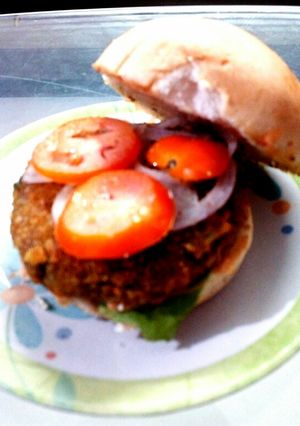 A picture of Healthy Rajma Burger.
