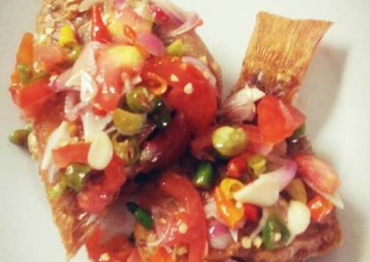 Resep Mujair sambal dabudabu yang enak