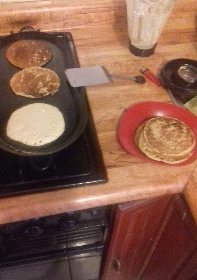 Una foto de Hot cakes de avena con plátano