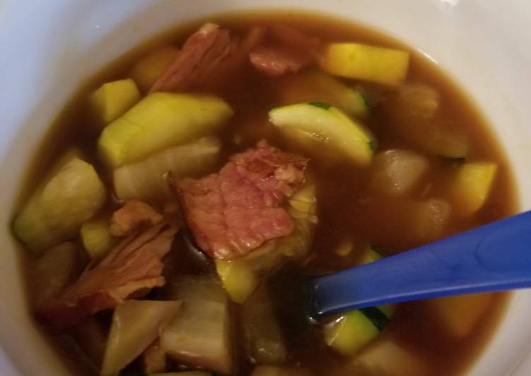 Recipe: Yummy Ham &amp; Turnip stew