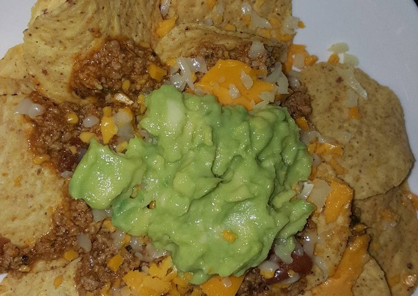 Nachos con carne molida