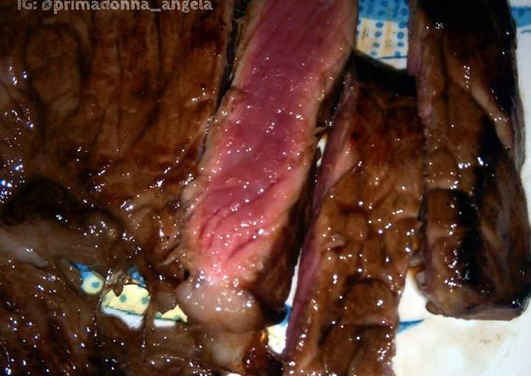 Recipe of Award-winning Cube Roll Steak with Ponzu (4 Ingredients)