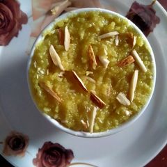 A picture of Badam Halwa.