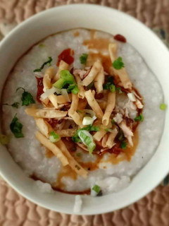 Foto resep Bubur Ayam Daun Salam Rice Cooker
