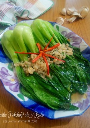 Foto resep Garlic Pokchoy ala Resto (masakan rumah sederhana)