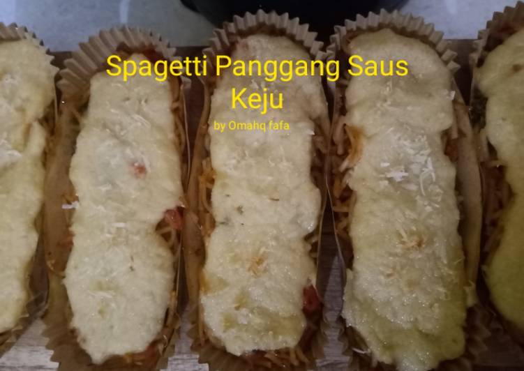 Resep Spagetti Panggang Saus Keju, Bikin Ngiler