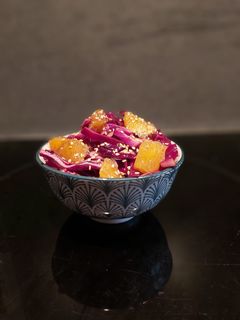 Une photo de Salade de chou rouge a l'orange 🍊
