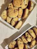 Soft Coconut and Almond Cookies with Chocolate Chips