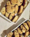 Soft Coconut and Almond Cookies with Chocolate Chips