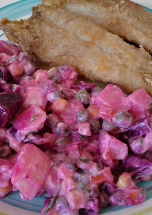 Una foto de Ensalada de betarraga