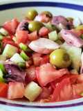 Pipirrana con pulpo