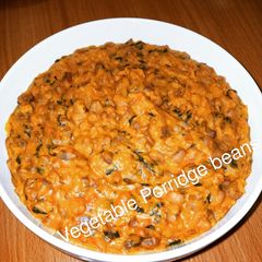 A picture of African Vegetable porridge beans (Ewa asepo).