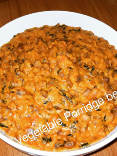 A picture of African Vegetable porridge beans (Ewa asepo).