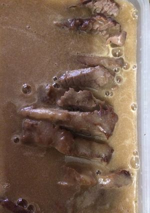 Una foto de Carne encebollada