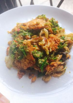 Foto resep Tempe penyet mix kol goreng