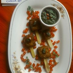 A picture of Leftover bread veg lolipop.