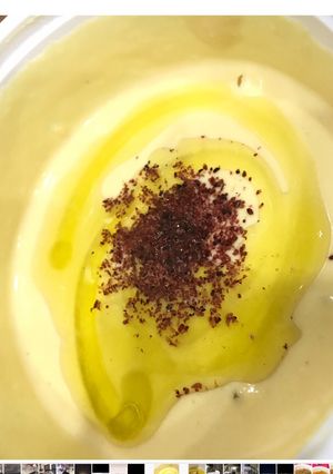 صورة لوصفة حمص بطحينة✨💛
