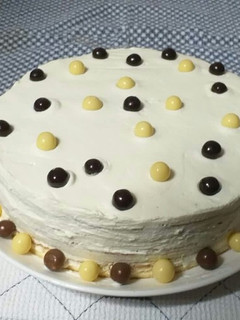 Una foto de Tarta de bizcocho y queso
