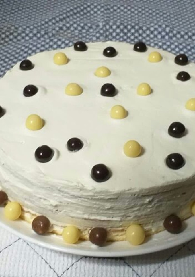 Una foto de Tarta de bizcocho y queso