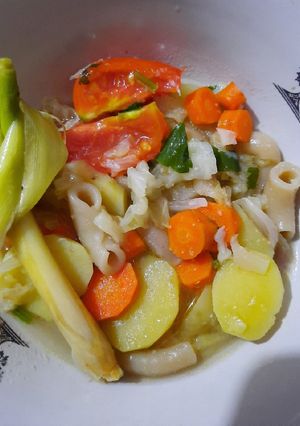 Foto resep Sup makaroni sederhana