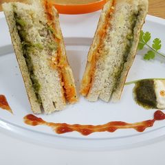 A picture of #Tiranga sandwich.