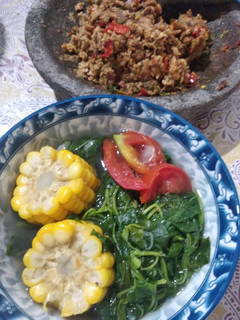 Foto resep Sayur Bening Bayam dan Sambal Tempe