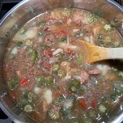 A picture of Leftover Turkey Gumbo.