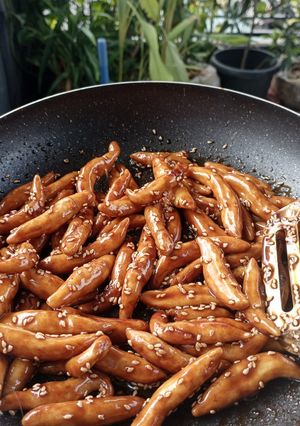 Foto resep Telur Gabus Gula Aren Wijen