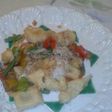 Ñoquis salteados con verduras