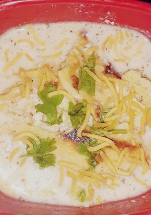 A picture of Besan chilla Raita.