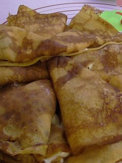Una foto de Crepes de calabaza. Receta fácil!