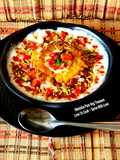 Shredded Potato Patty Chaat - Lachha Aloo Tikki Chaat