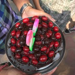 A picture of Cherry Chocolate Cake.