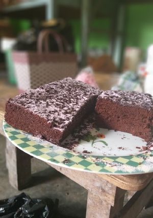 Foto resep Brownies kukus ala amanda dijamin enak banget 👍👍👍