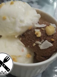 صورة لوصفة آيس كريم فانيلا او شوكولاته او كراميل 🍨 طريقة(2)