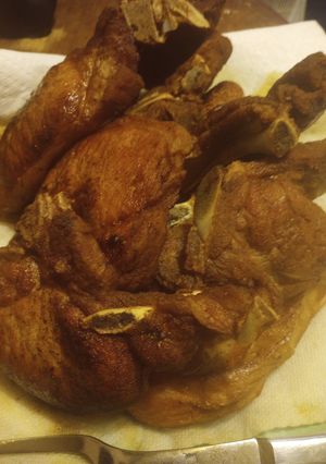 A picture of Fried Naked Porkchops.