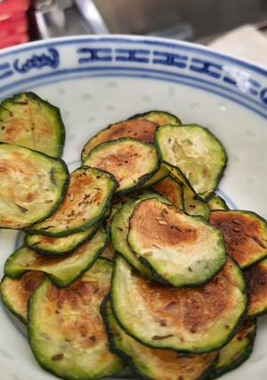 Une photo de Chips de courgette