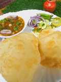 Chole with Instant Bhature