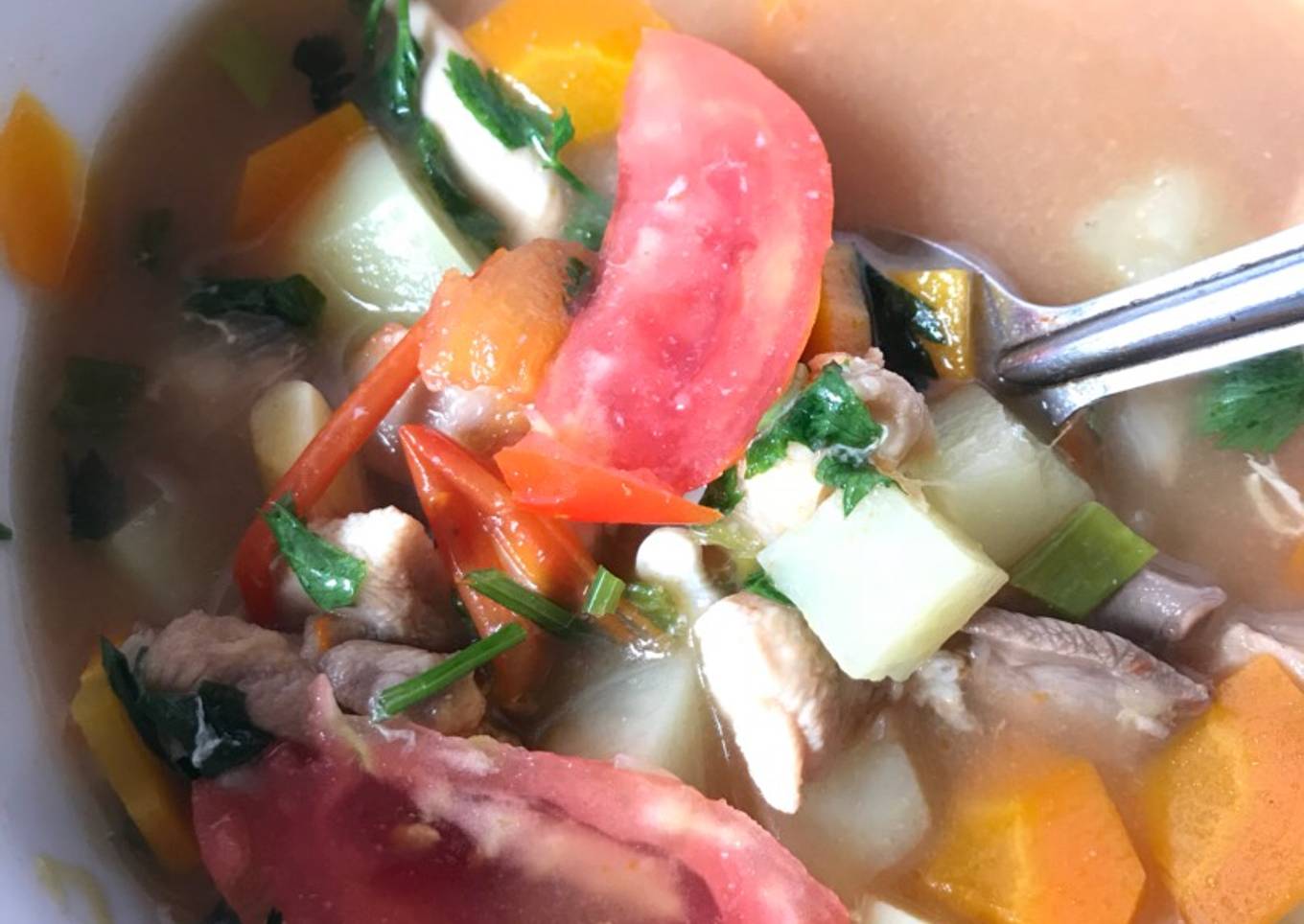 Diet garam sop ayam kampung (no gar gul)