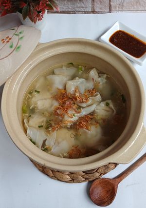 Foto resep Pangsit Ayam Kuah Dg Chilli Oil