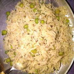 A picture of Brown Rice- Green peas pulao/ Matar pulao.