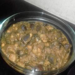A picture of Brinjal casserole stew.