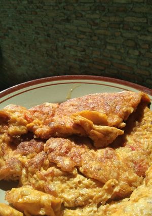Foto resep Telur Dadar Tempe Penyet